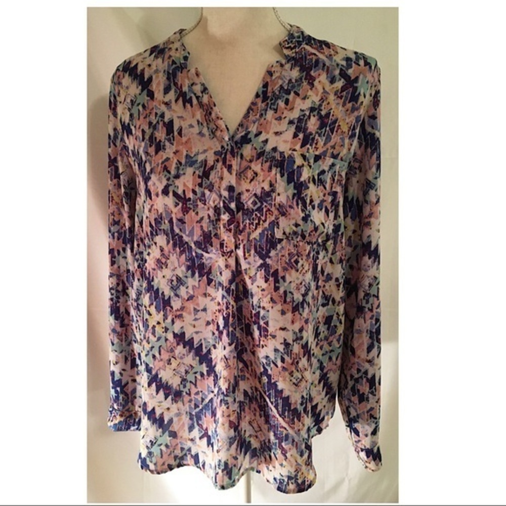 PINK ROSE PULLOVER BLOUSE